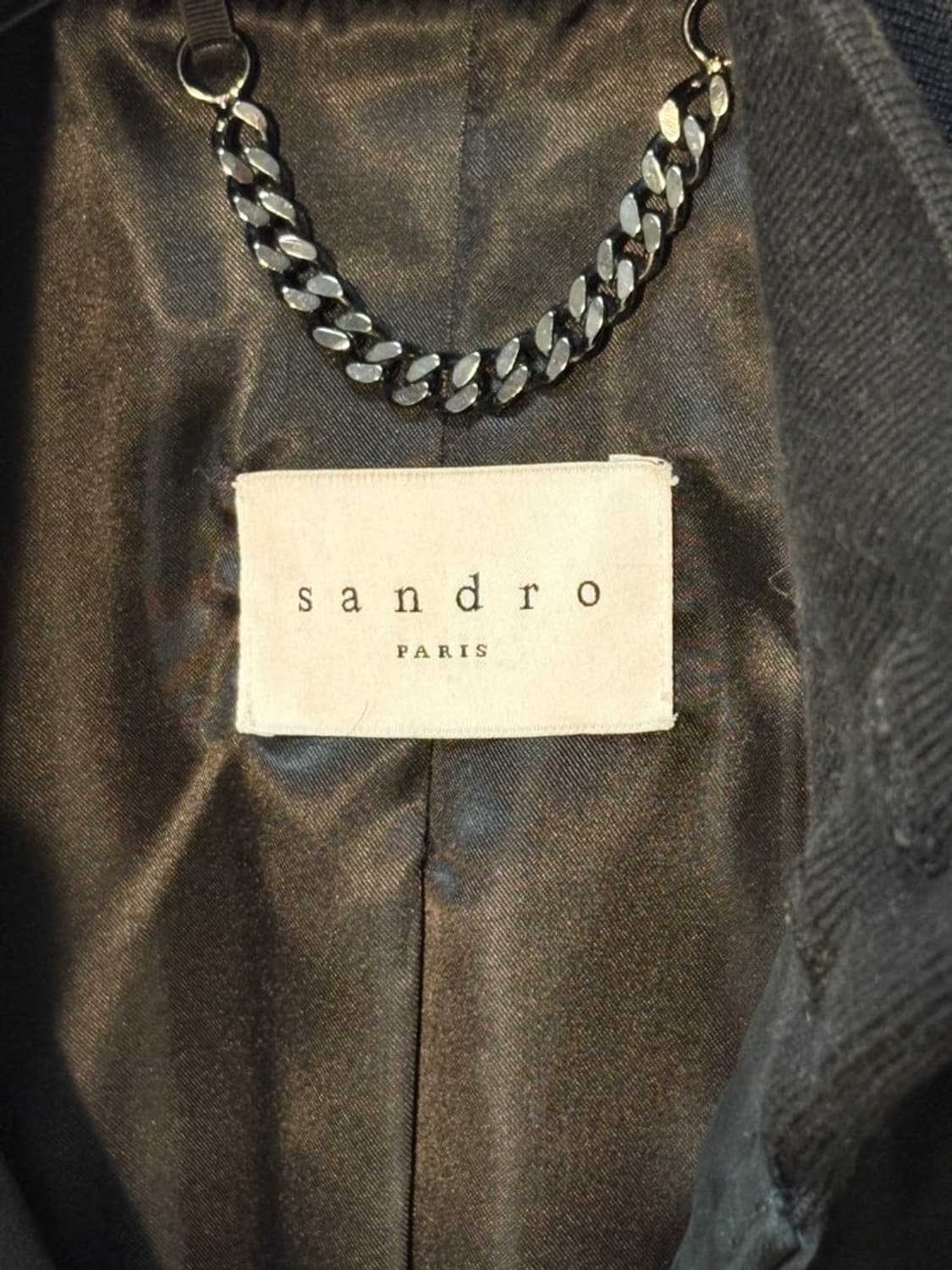 산드로(Sandro) A1 리얼 레더 스웨이드 가죽 봄버 자켓 상품이미지6