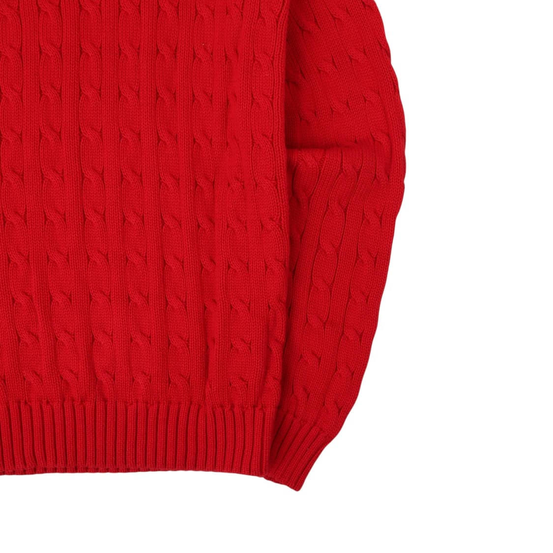 폴로 랄프로렌 레드 코튼 케이블 니트 상품이미지7