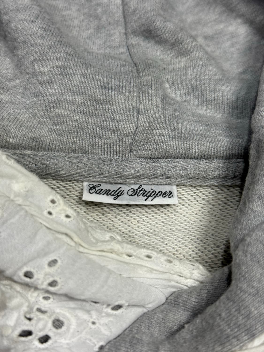 캔디스트리퍼 아카이브 천사 프릴 레이스 디테일 후드티 상품이미지7