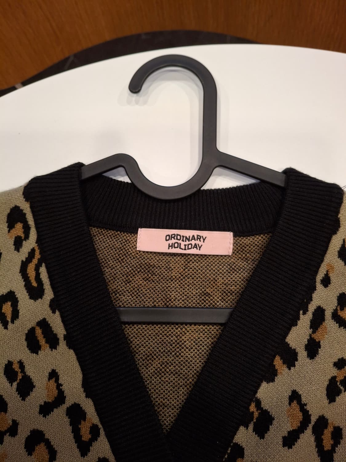 (마지막특가) Ordinary Holiday 레오파드 가디건 상품이미지2