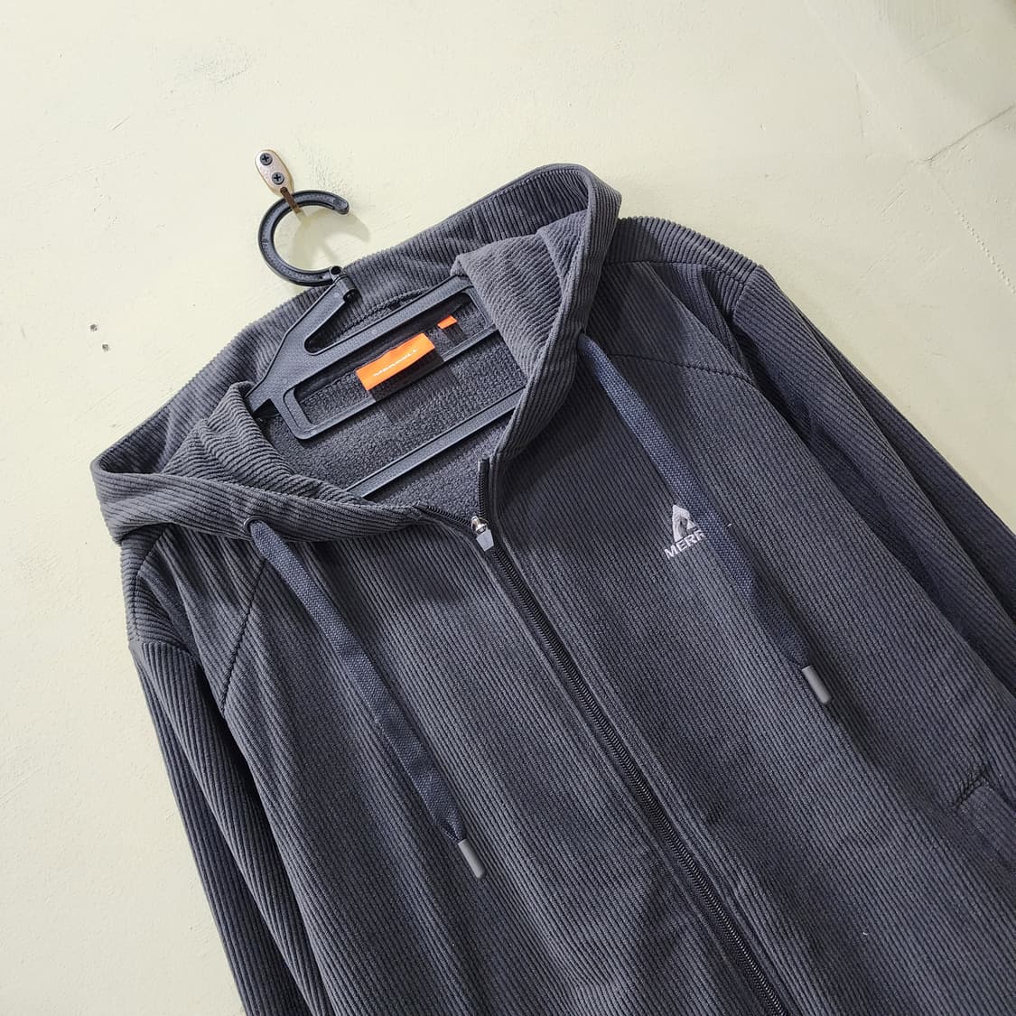 [105] MERRELL 골지 플리스 후드집업 (차콜) 상품이미지2