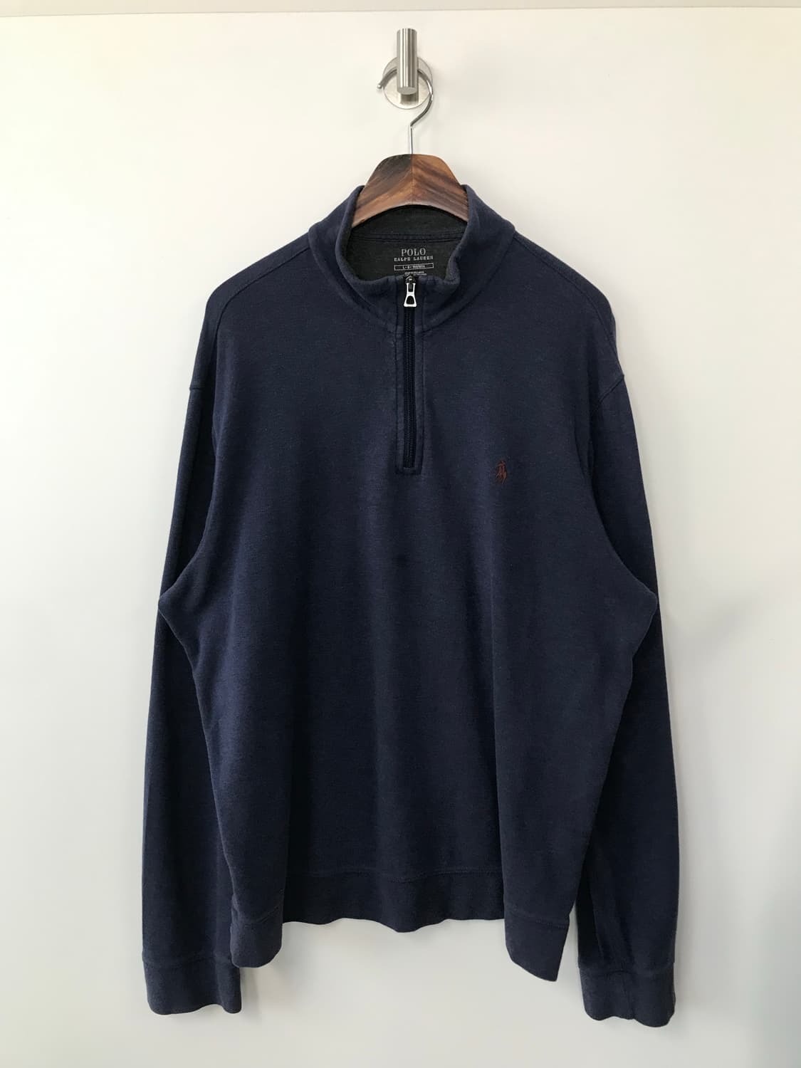 폴로 랄프로렌 네이비 반집업 맨투맨 상품이미지2