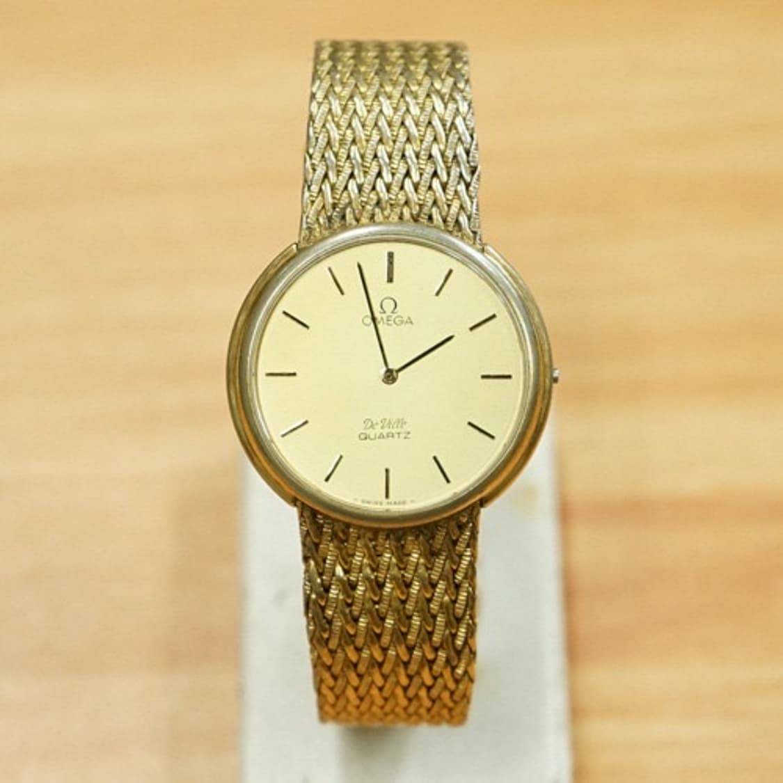 70s 오메가 드빌 1365 금장 쿼츠 시계 상품이미지1