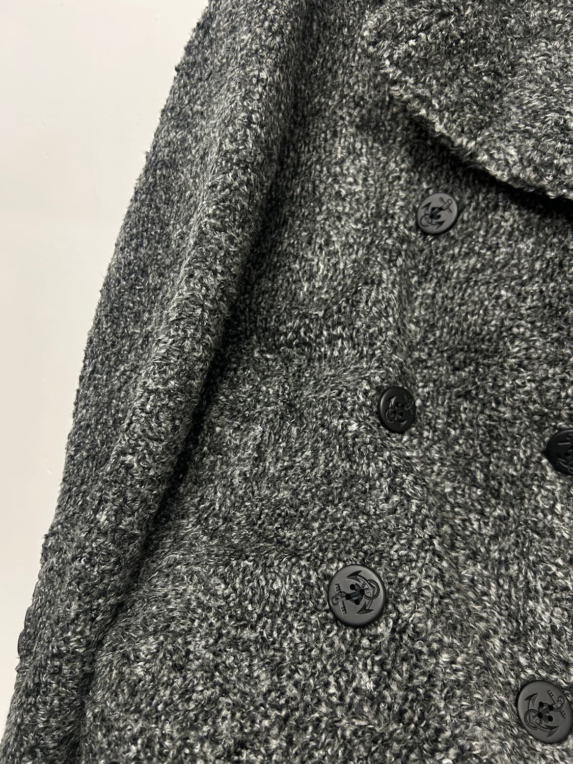 정글스톰 부클 텍스처 오버핏 더블 코트 상품이미지4