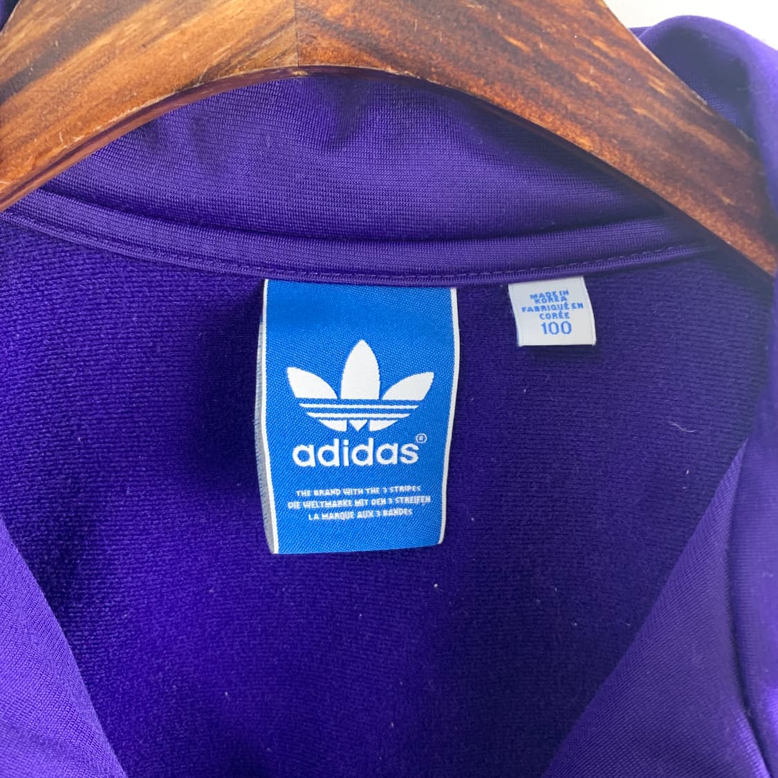 아디다스 구 파이어버드 사이드라인 퍼플 져지 상품이미지6