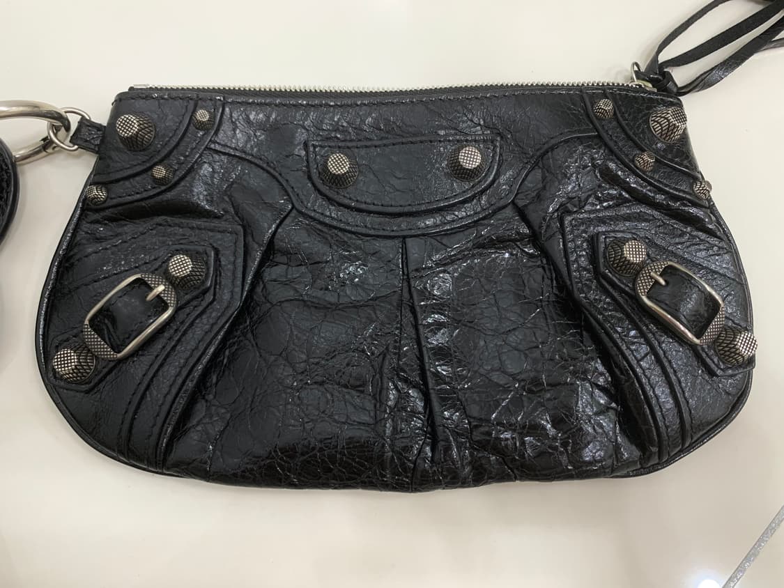 발렌시아가 르카골 미니 멀티 파우치 클러치백 가방 블랙 상품이미지3