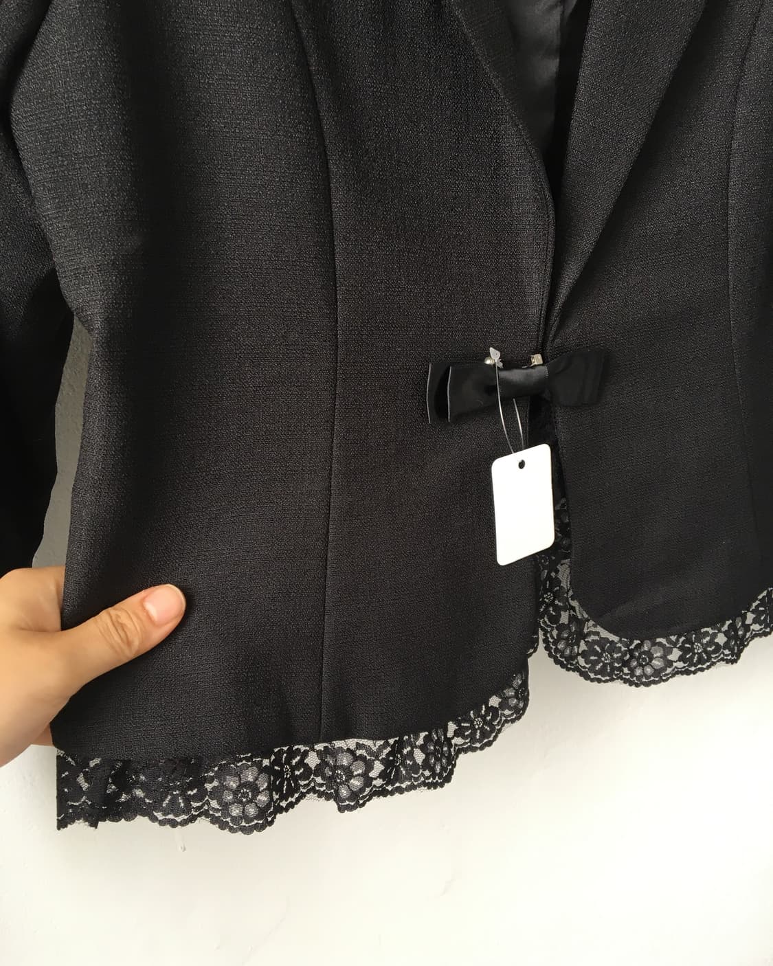 lace trimming ribbon point jacket 상품이미지4