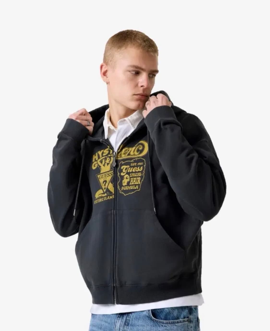 게스 진스 히스테릭 글래머 후드집업 L 상품이미지1