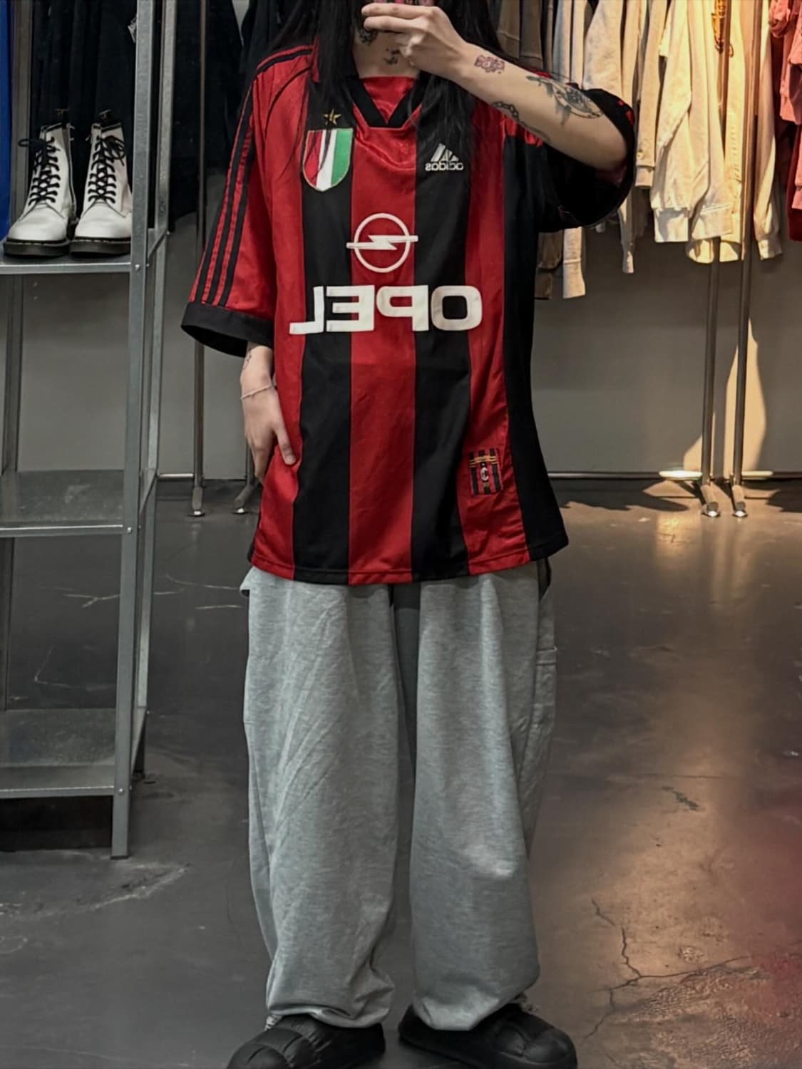 아디다스 98-99 AC밀란 레오나르두 아라우주 홈 유니폼 반팔  A36 상품이미지1