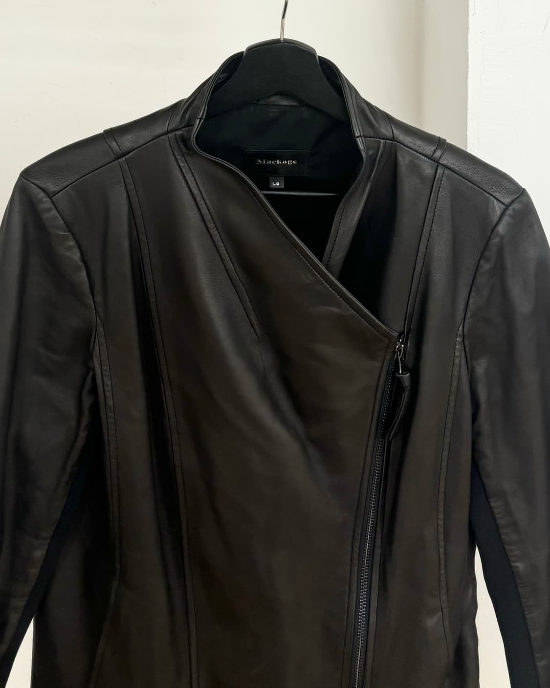 맥케이지 블랙 레더 자켓 상품이미지2