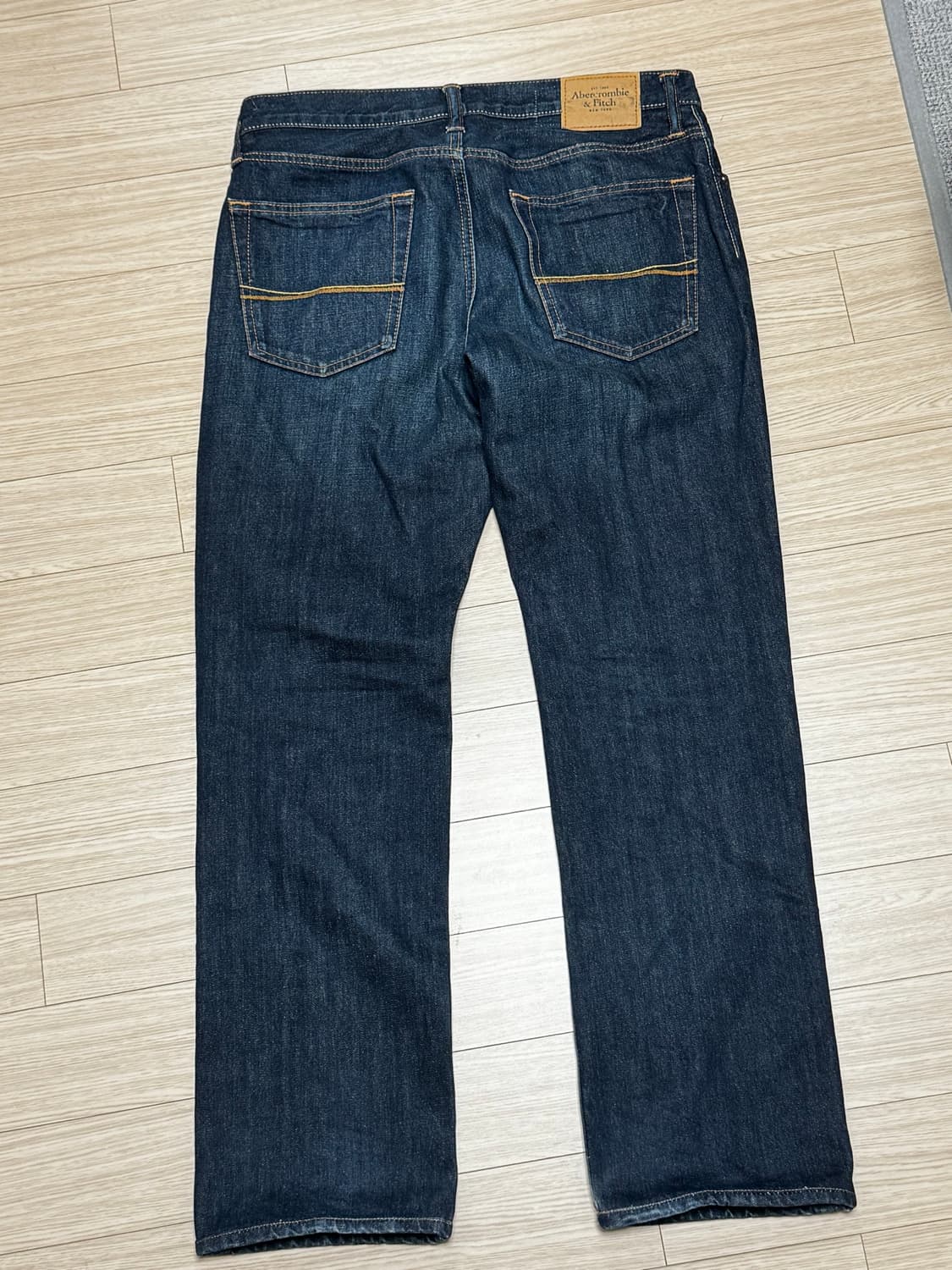 아베크롬비 셀비지 버튼플라이 스트레이트 데님 팬츠 33x32 상품이미지3