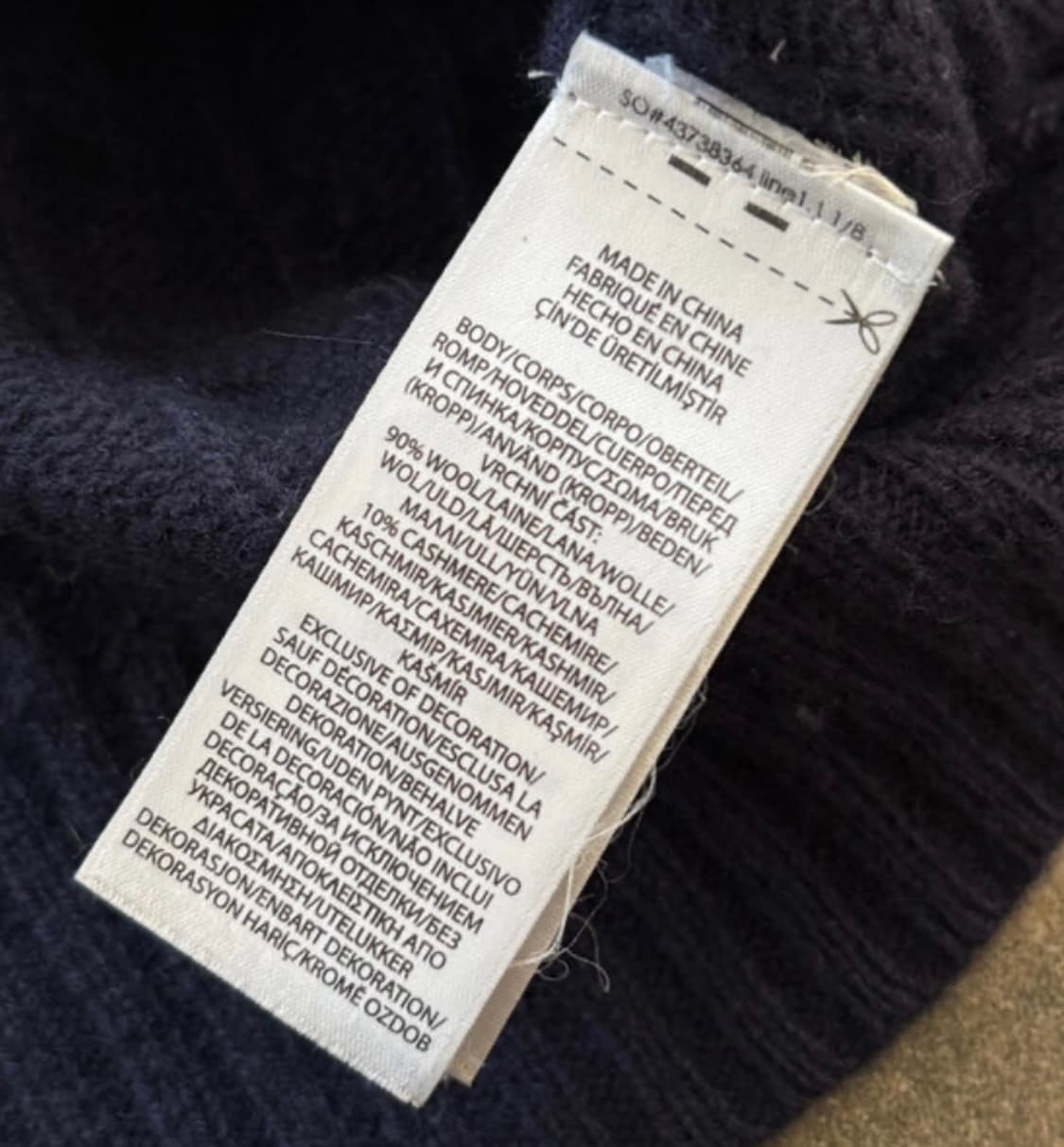 폴로 울 케시미어 케이블 니트 상품이미지3