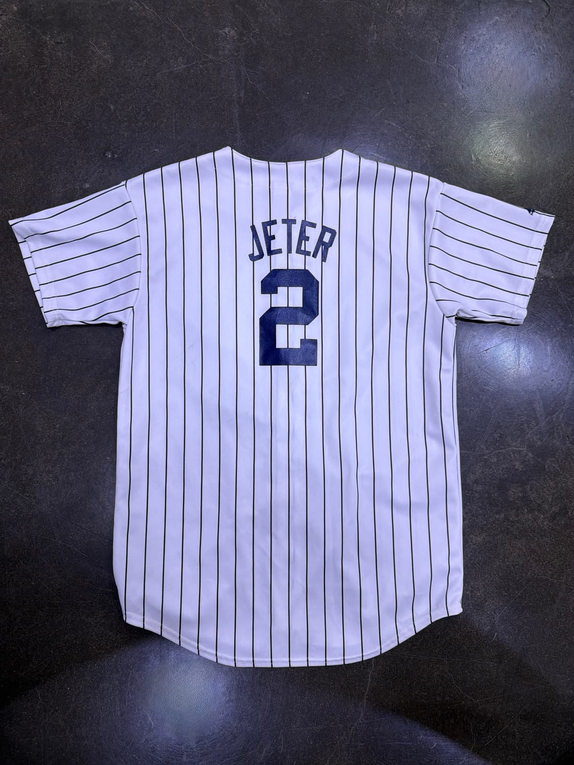 마제스틱 MLB 뉴욕양키스 핀스트라이프 데릭 지터 홈 져지 유니폼 XL 상품이미지2