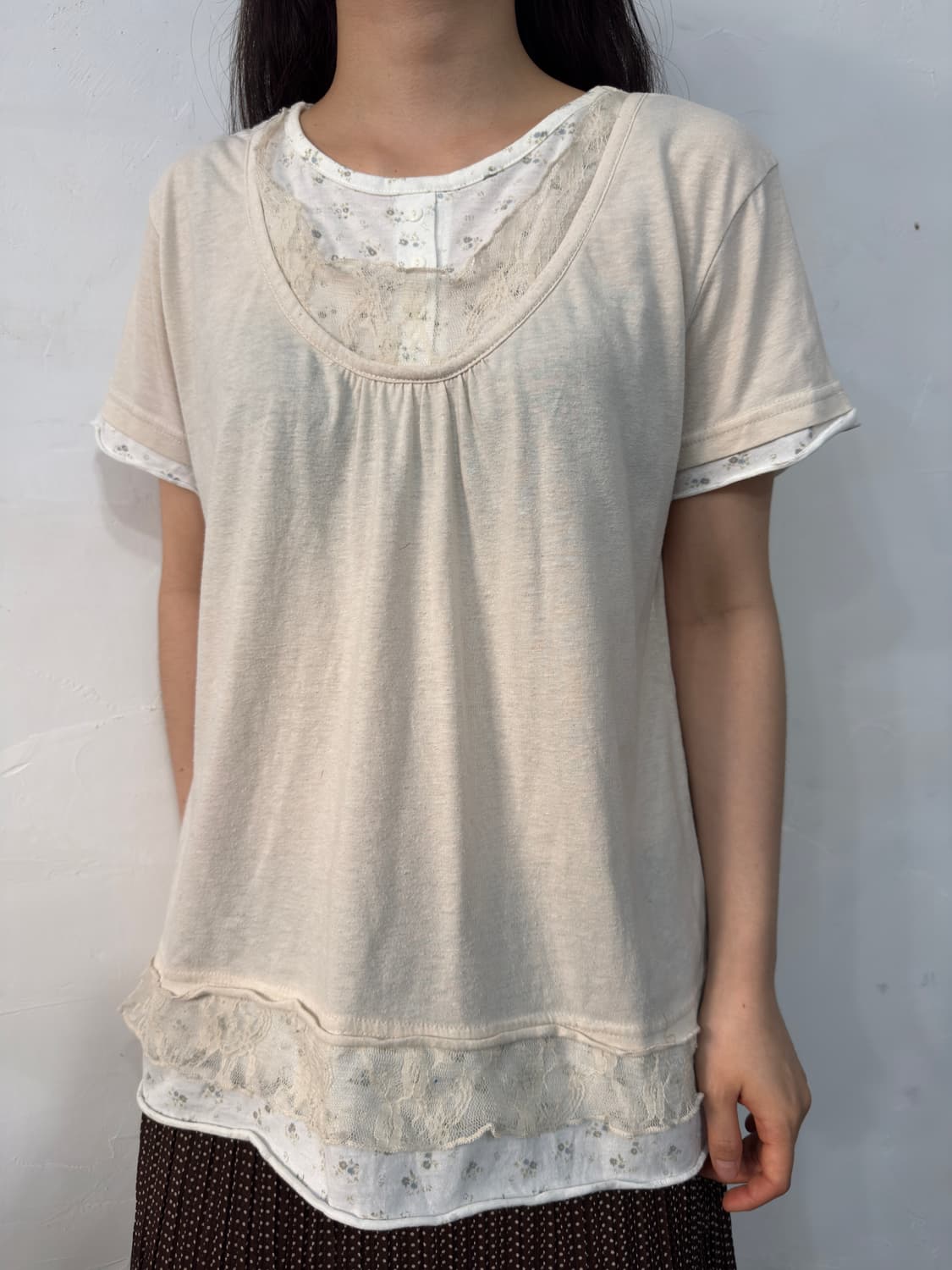 timothy mori lace top 상품이미지2
