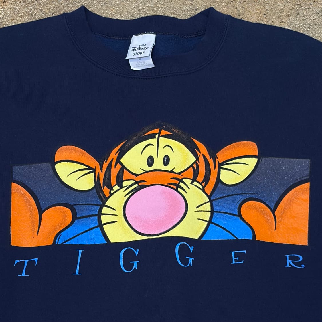 90s Made in USA 미국 빈티지 디즈니 타이거 카툰 맨투맨 상품이미지4