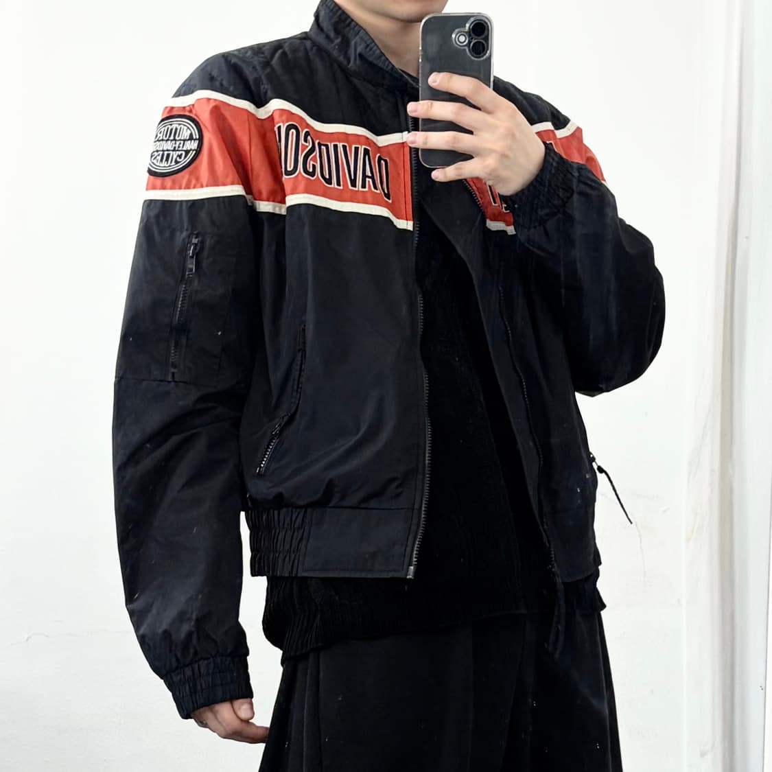 할리데이비슨 레이싱 나일론 봄버 자켓 상품이미지4