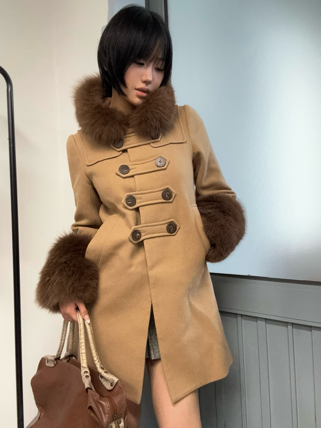 오네갸루 리얼 퍼 코트  상품이미지1