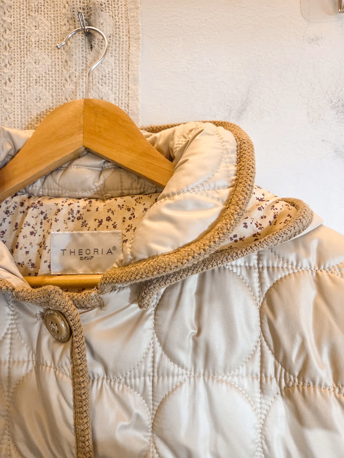 잔꽃 후드 누빔 패딩 상품이미지5