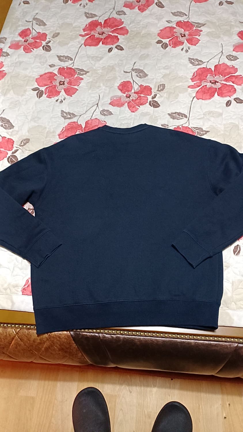 예일 오버핏 기모맨투맨 105 가슴60 기장70 상품이미지3