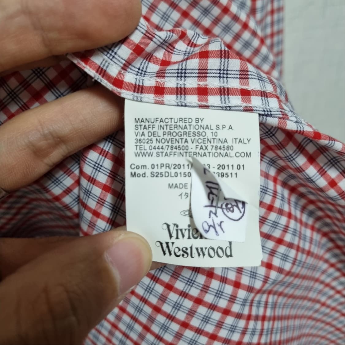 ( M ) 비비안웨스트우드 체크 셔츠 남방 상품이미지5