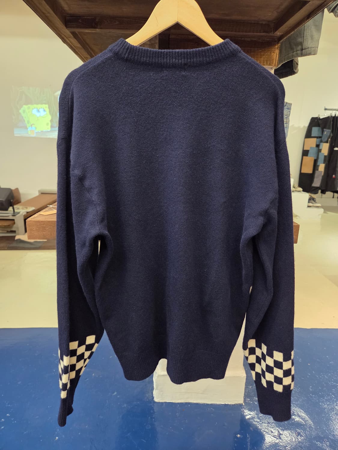 Versace 지아니 베르사체 메두사 체커보드 니트 상품이미지4