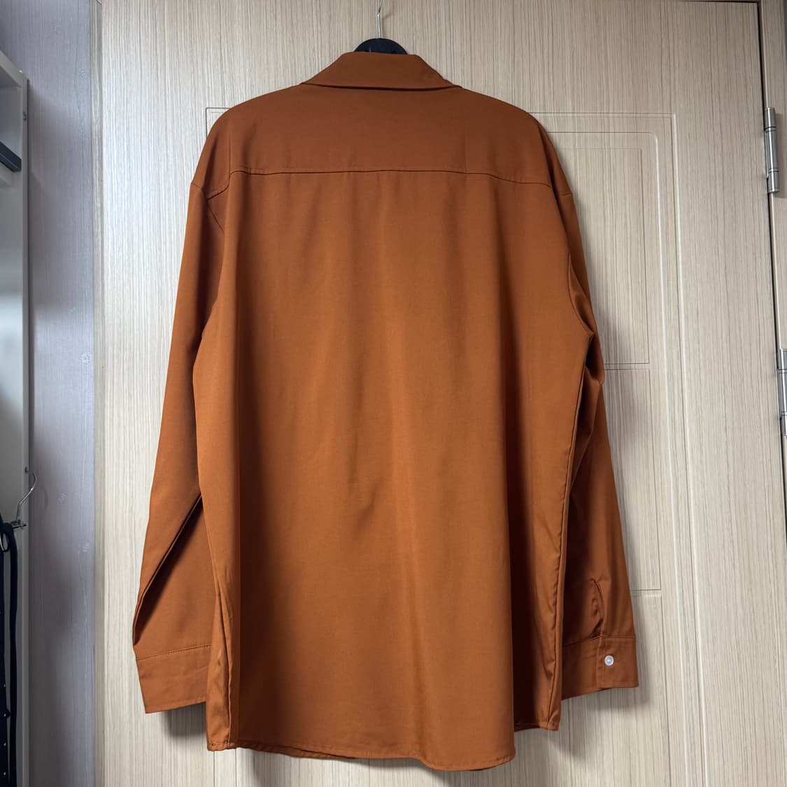 남자셔츠 주황색 카멜 셔츠 가을셔츠 상품이미지2