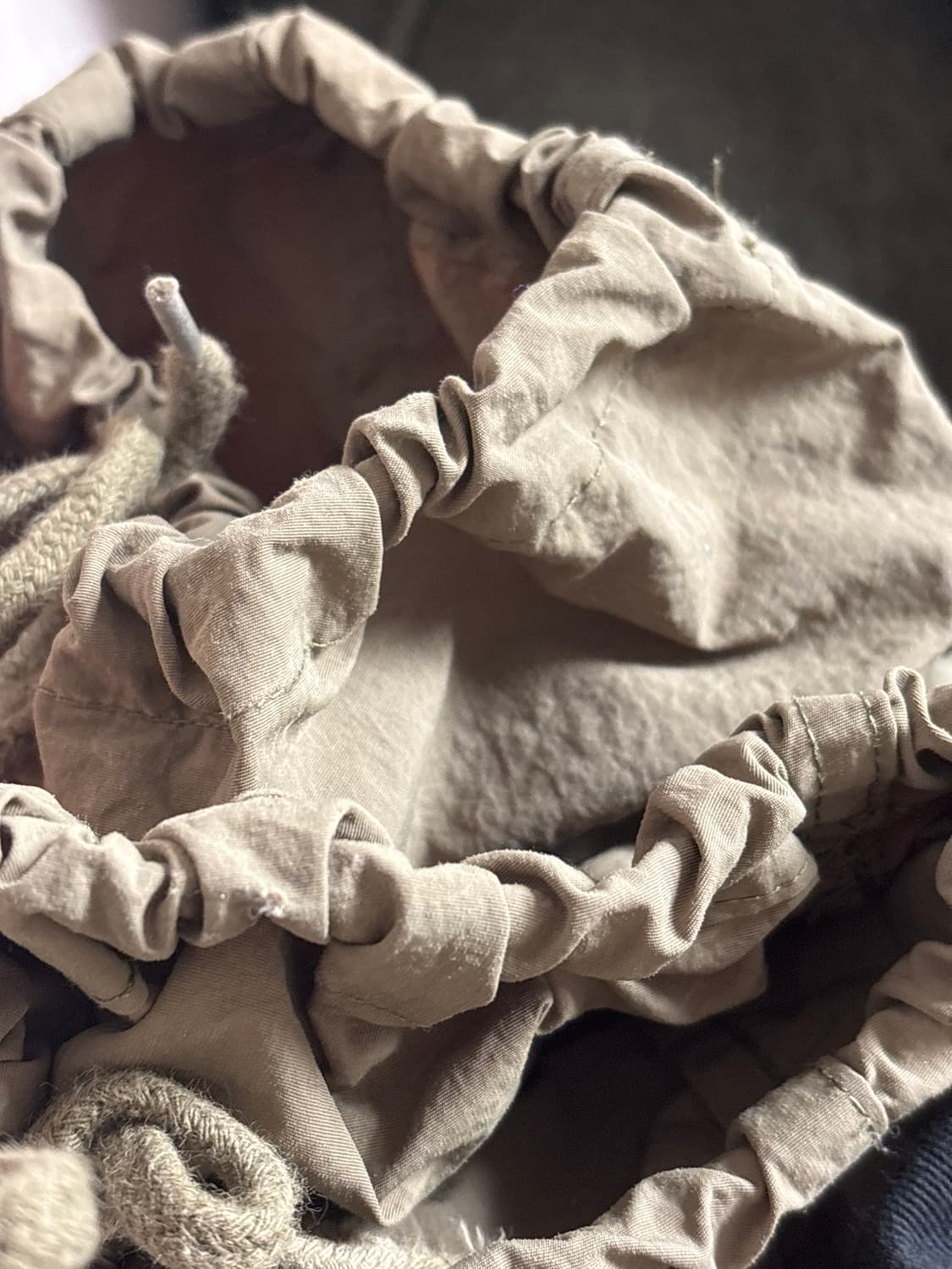 XTONZ 셔링 카고 팬츠 S KHAKI 상품이미지2