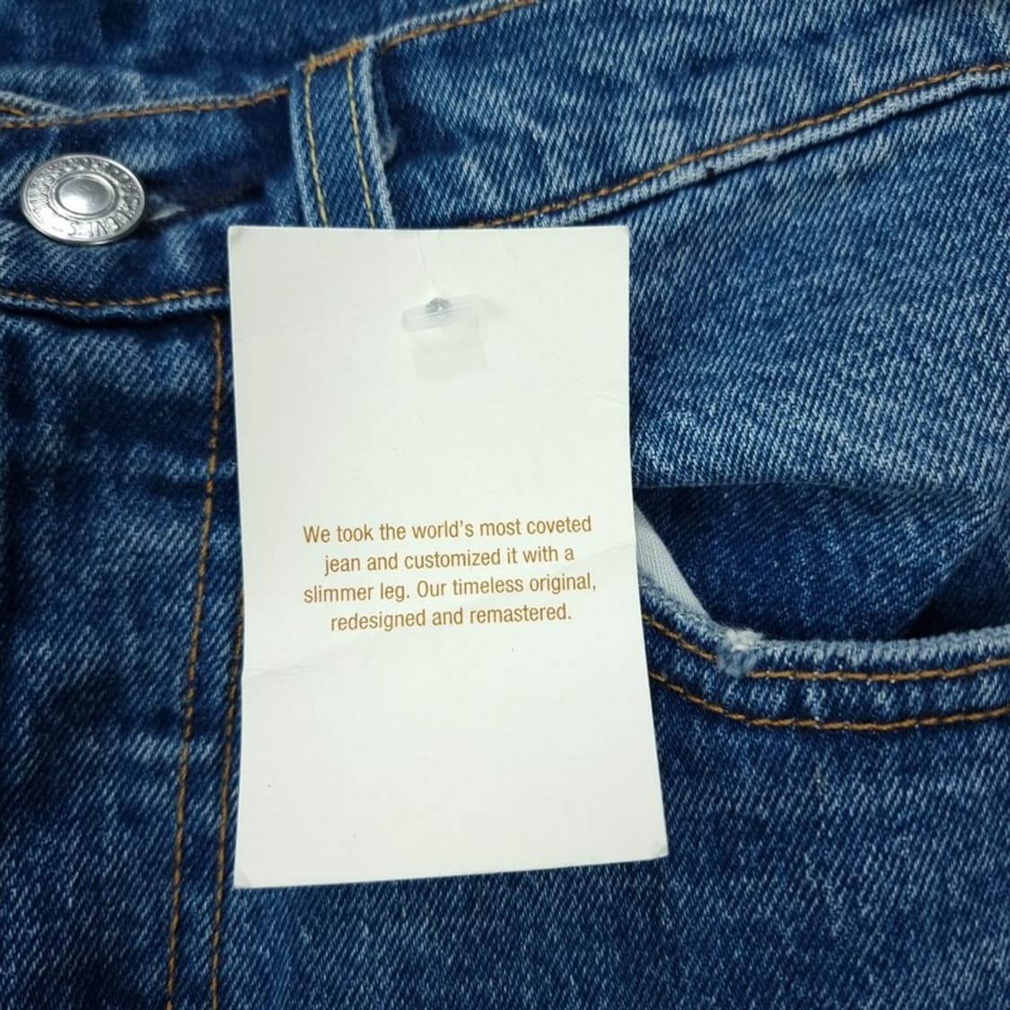 [리바이스 (새상품) 501 스림핏 데님 팬츠 청바지 M19490 상품이미지7