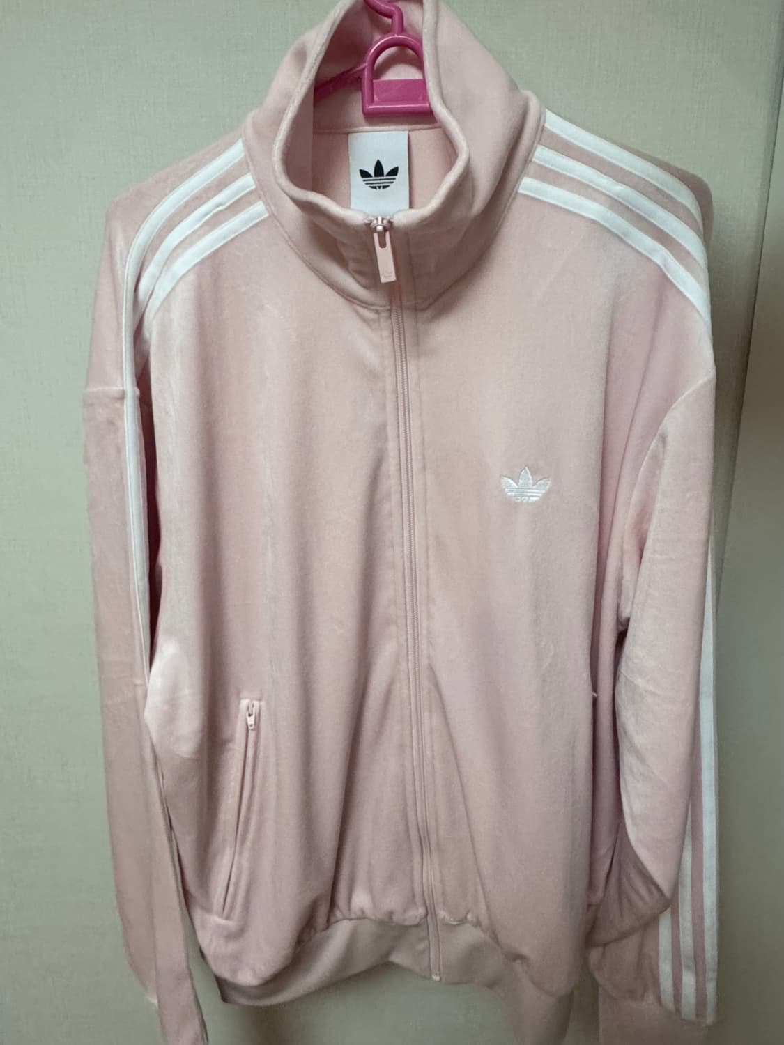 딸기우유 아디다스 벨벳 파이어버드 져지 트랙탑 상품이미지1