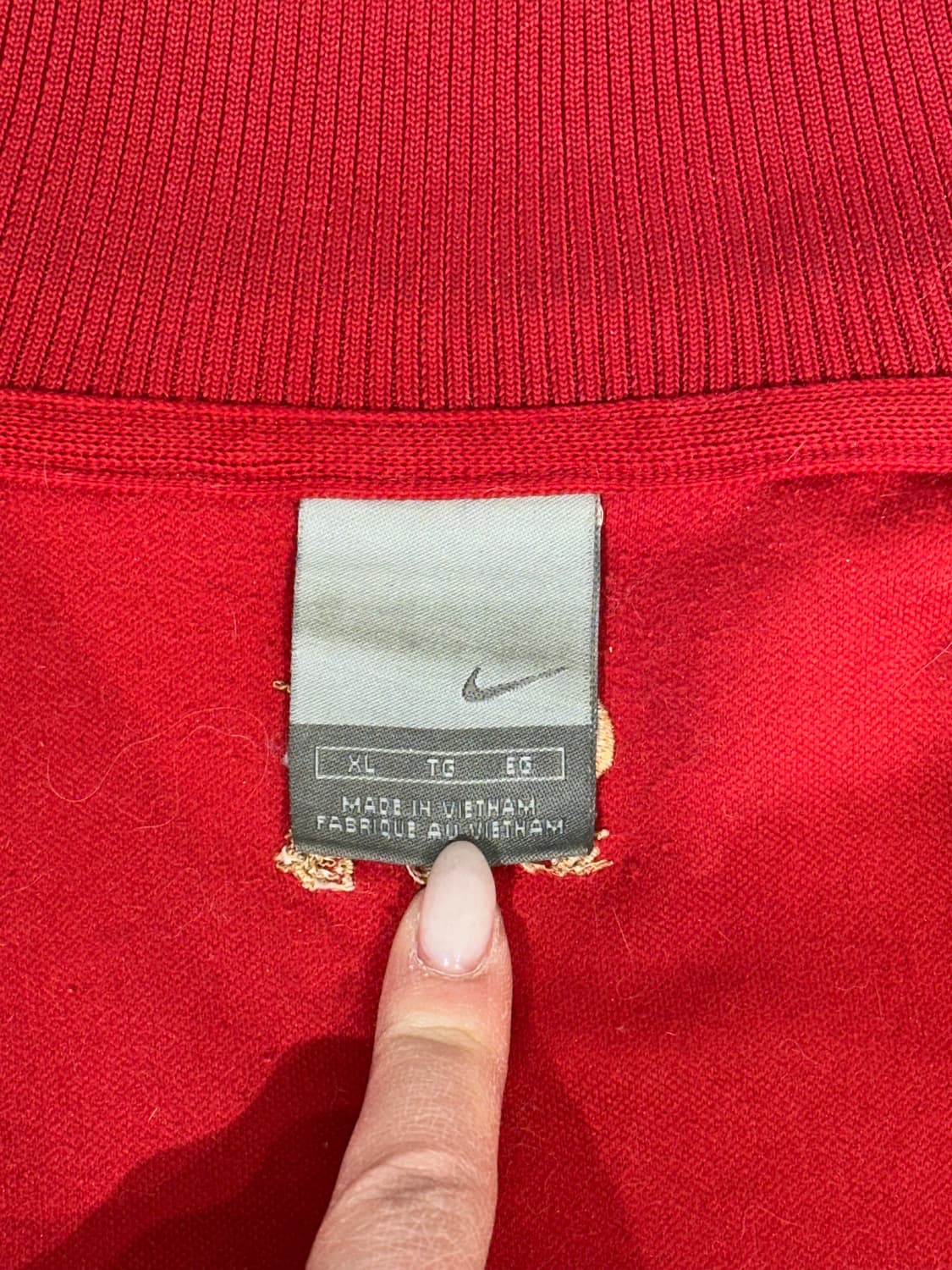 00 나이키 화이트 레드 트랙탑 져지 XL 상품이미지7