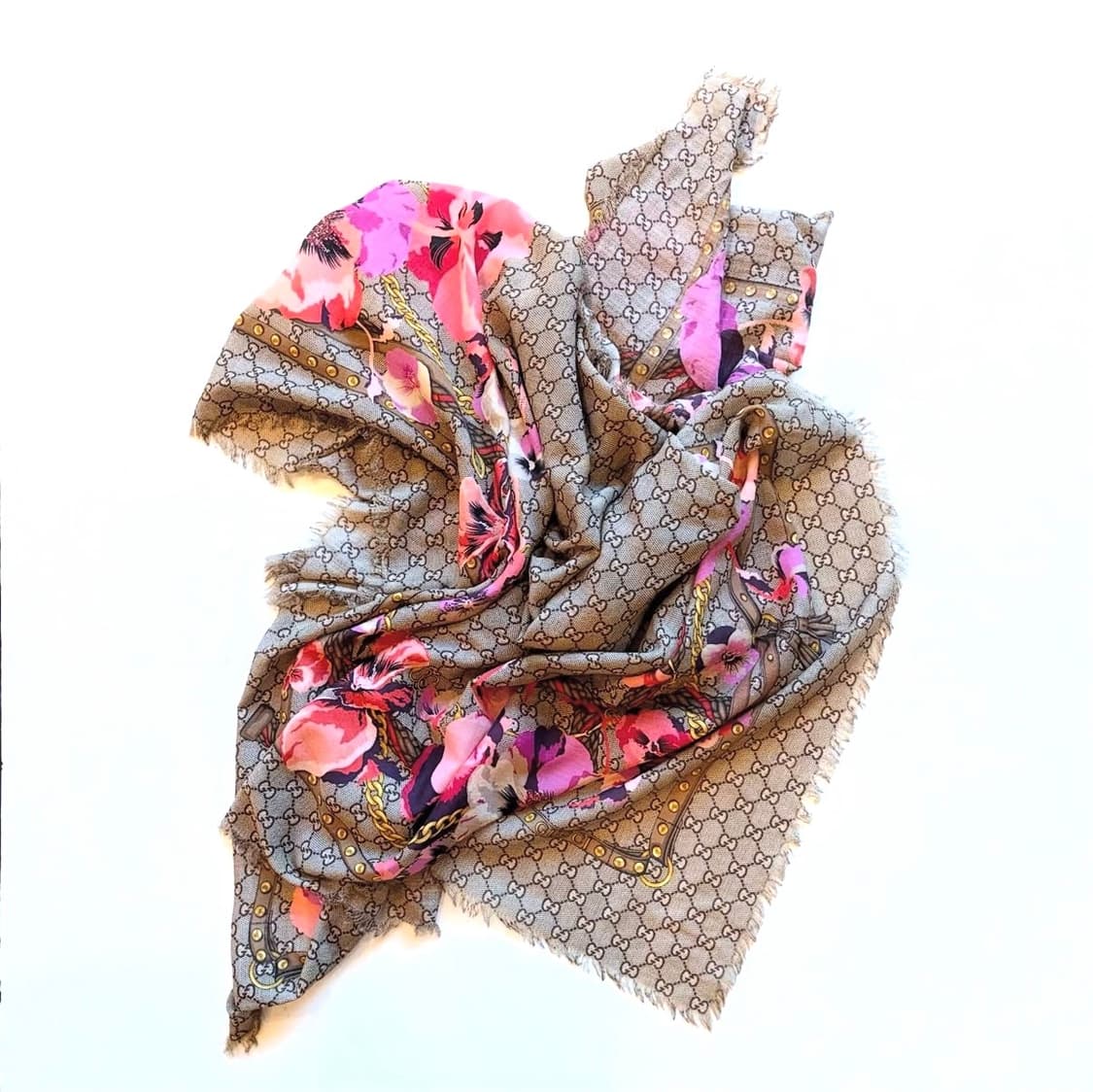 구찌 플라워 울 스카프 상품이미지2