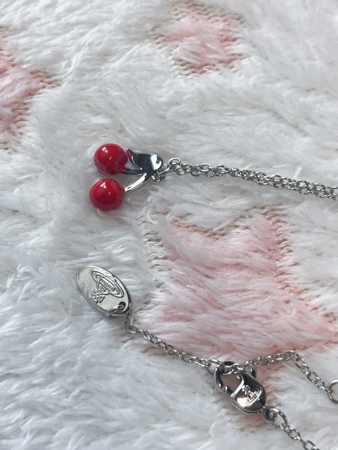 비비안웨스트우드 목걸이 미스티 체리 발렌타인 목걸이 펜던트 빈티지 상품이미지3