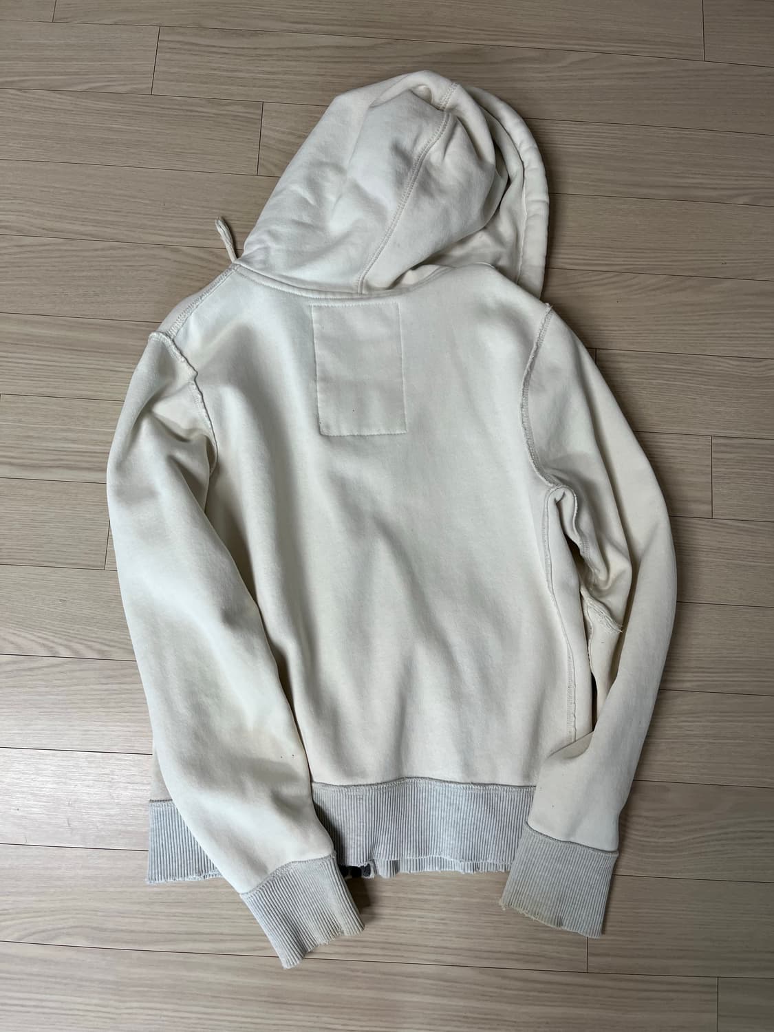 아베크롬비 아이보리 기모 후드집업 L 상품이미지4