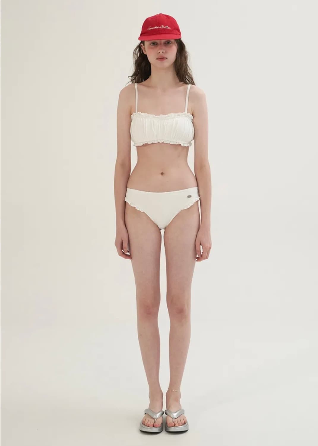 Frill Pendant Bikini - Ivory 상품이미지2