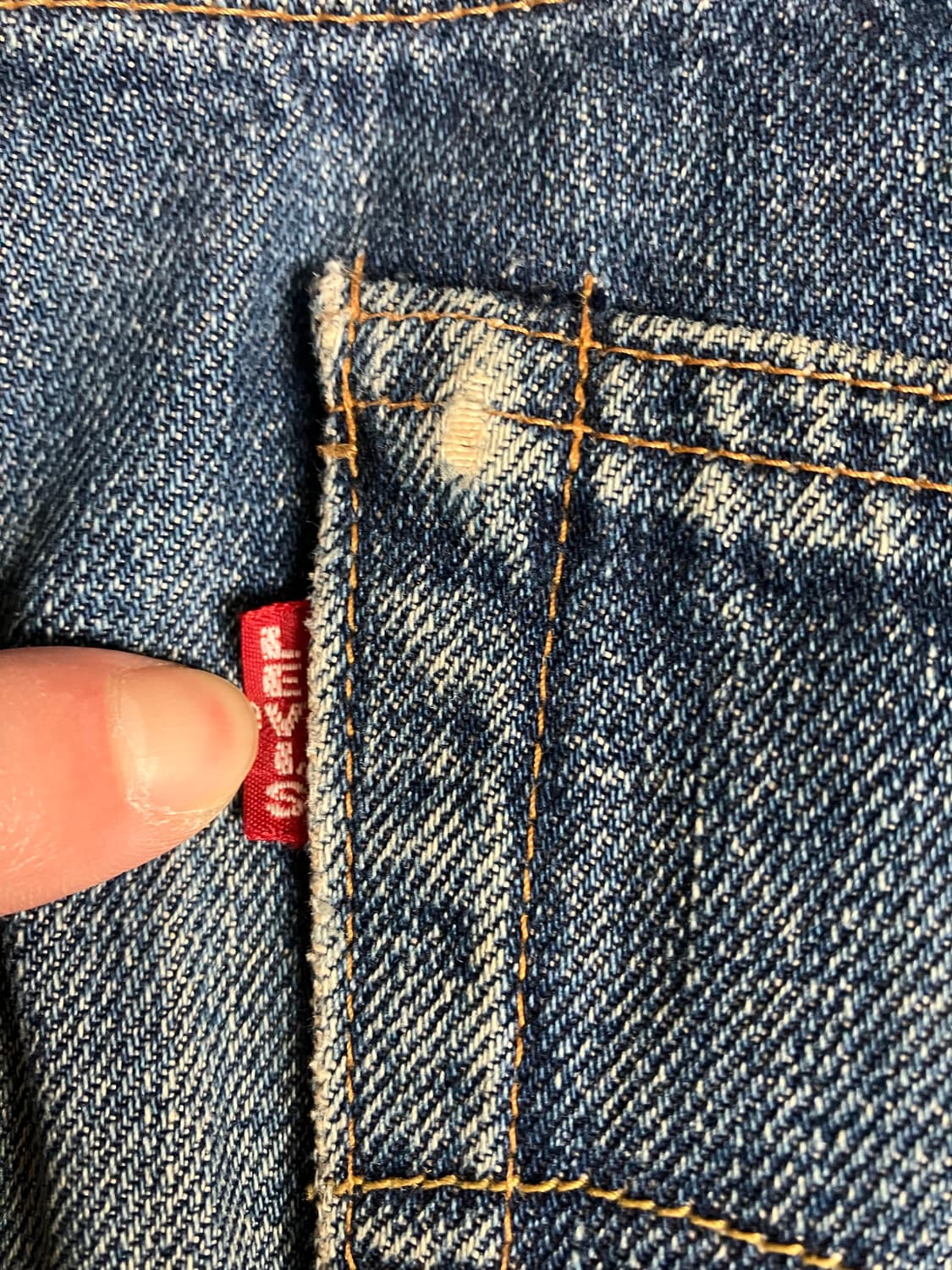 90s 빈티지 리바이스 빅E 셀비지 리메이크 데님팬츠 상품이미지8