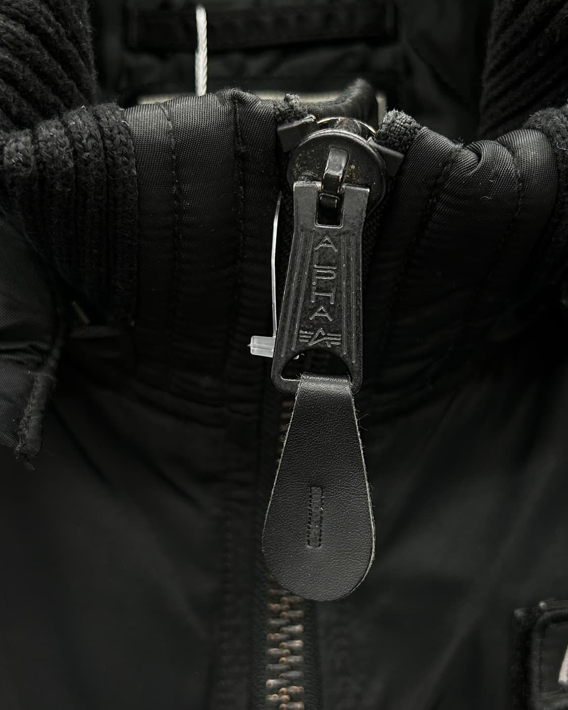 알파인더스트리 00s 후디 플라이트 봄버 자켓 블랙 상품이미지7