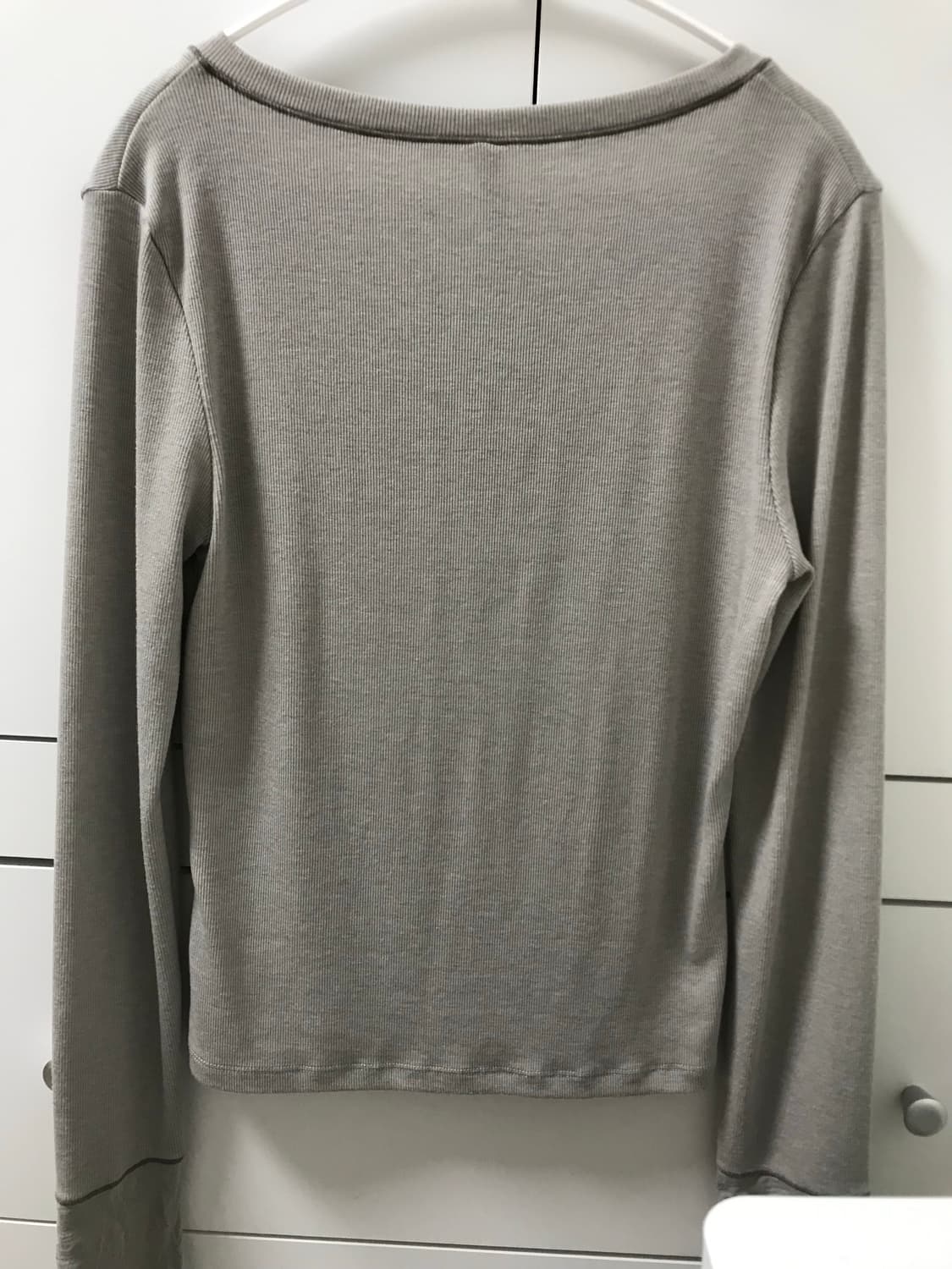 포르테나 MIX POINT LONG SLEEVE BUTTON T-SHIR 상품이미지8