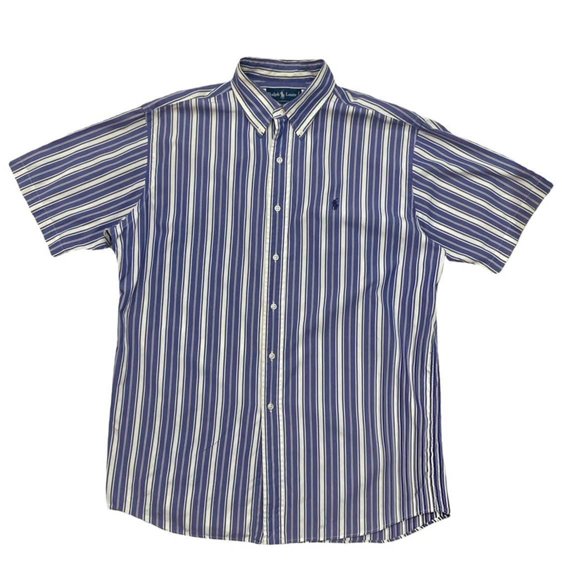 POLO BY RALPH LAUREN 블루+화이트 반팔셔츠 L 상품이미지1