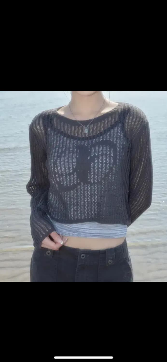 ason 애즈온 네팅 니트 netting knit 상품이미지1