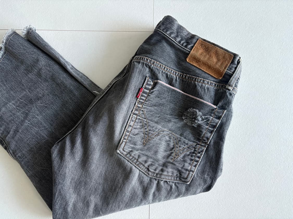 edwin) destroyed cropped denim pants 상품이미지3