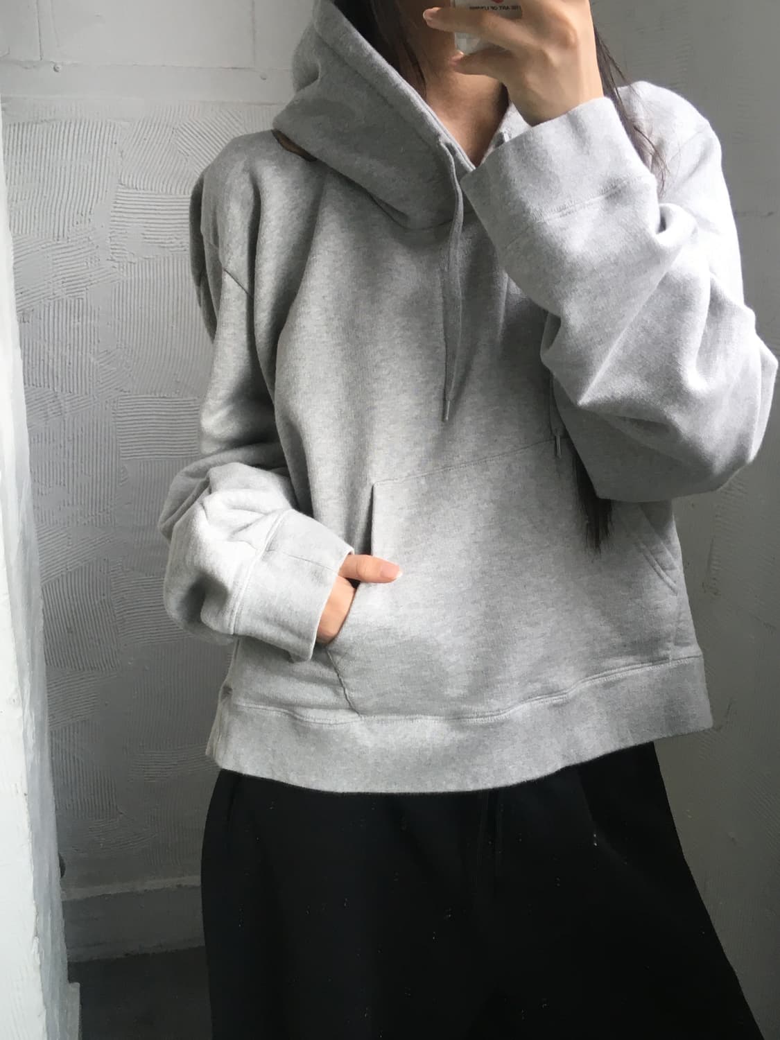 Vetements 베트멍 로고 크롭 후드티 상품이미지3