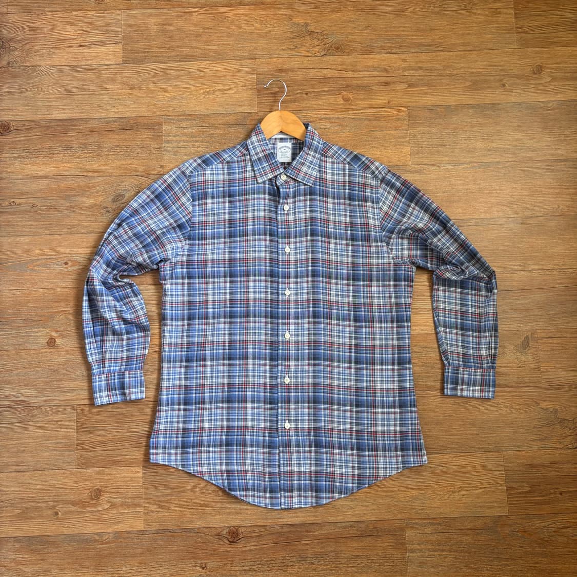 브룩스 브라더스 리젠트 체크 셔츠 M 이태리 수입 원단 상품이미지1