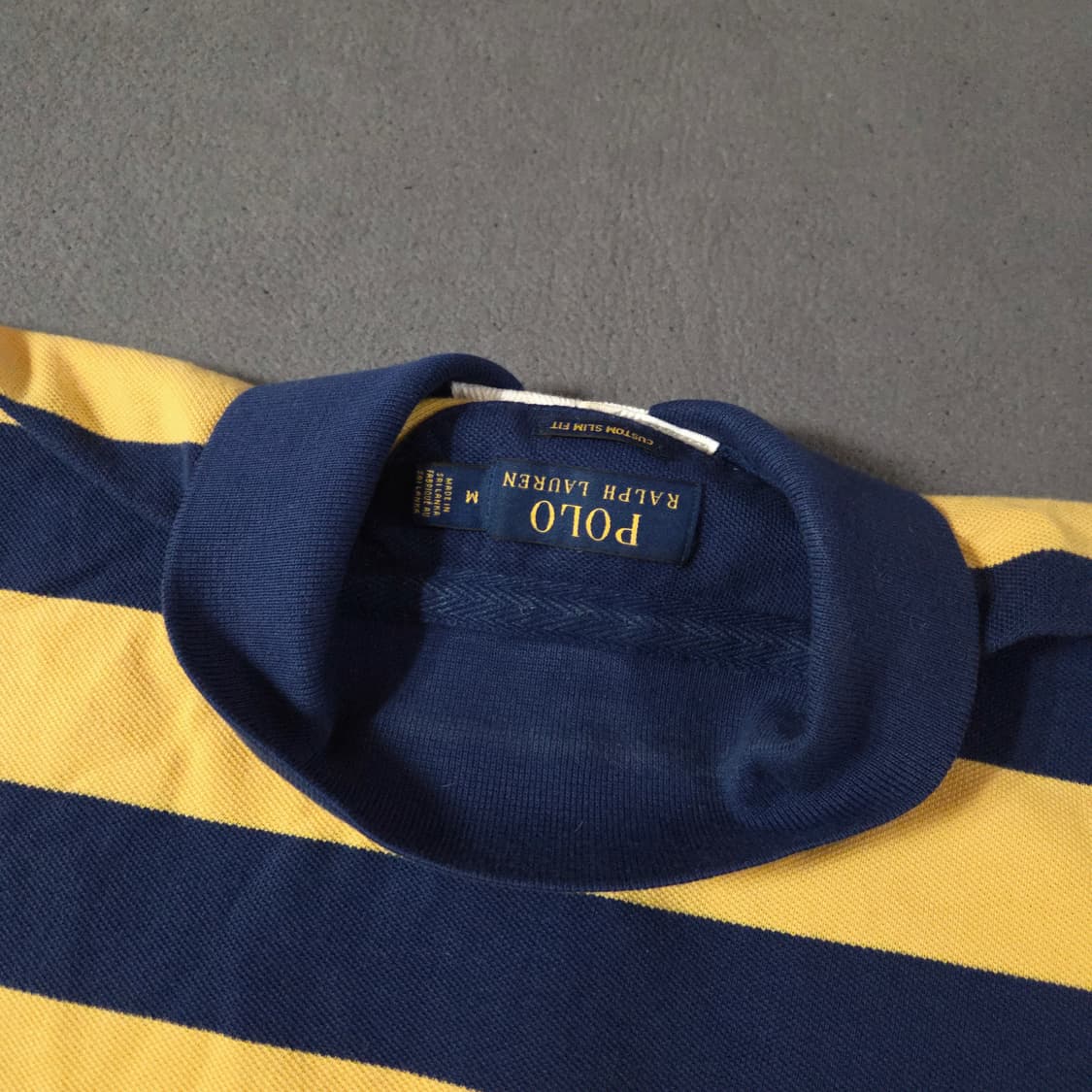 폴로 스트라이프 럭비 반팔 티셔츠 M 커스텀핏 상품이미지4