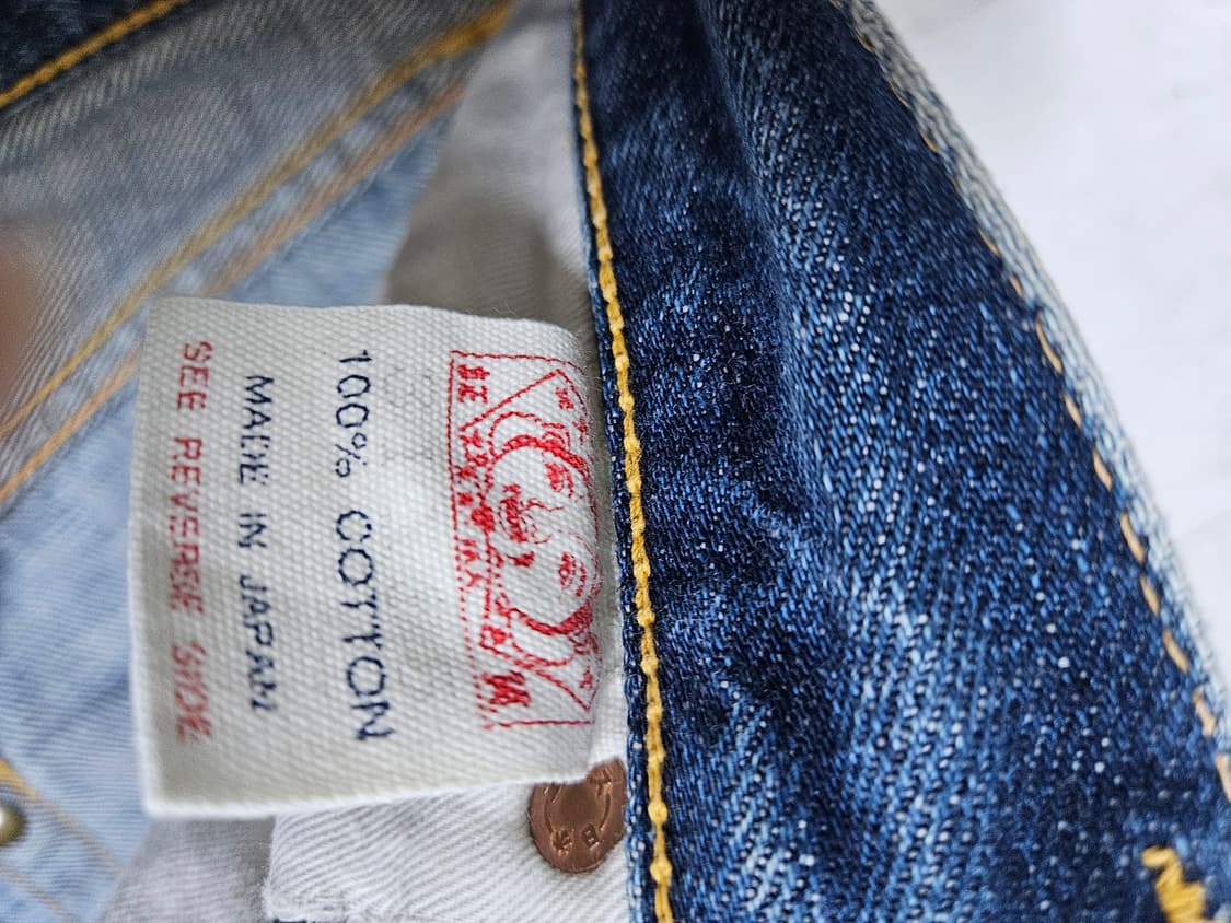 90s evisu no.2 Lot 2001 selvedge denim 상품이미지6