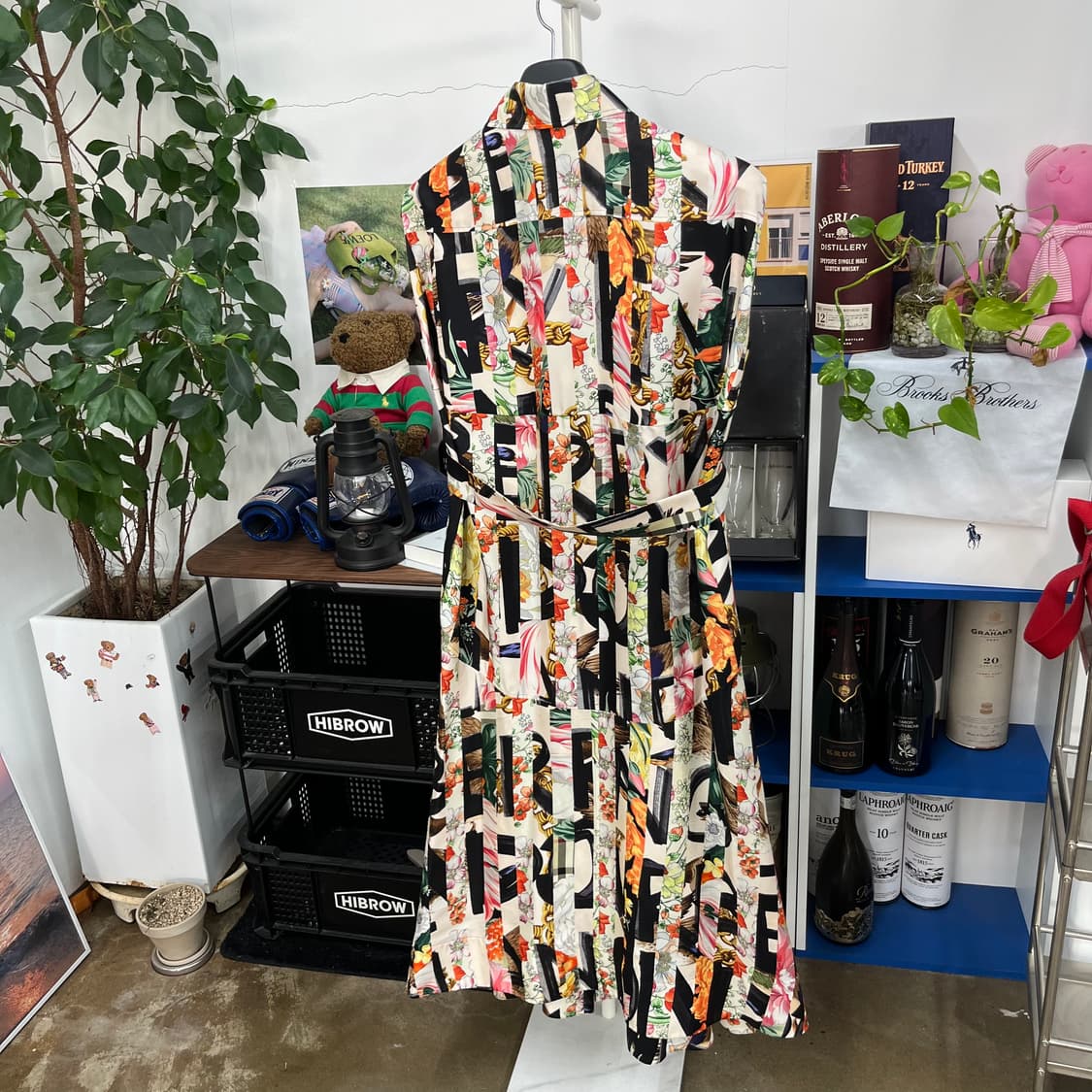 버버리 슬리브리스 실크 원피스 Uk4 상품이미지5