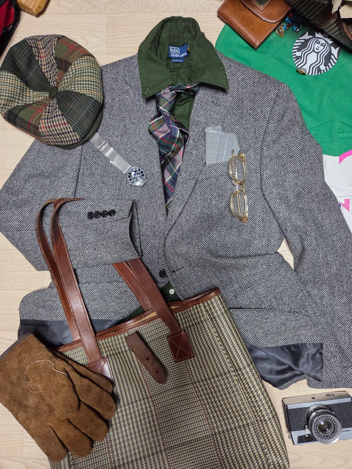 (새상품)POLO RALPH LAUREN 울  헤링본 수트 블레이저 상품이미지1