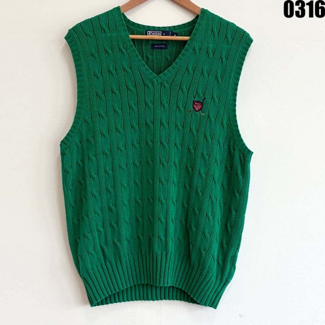폴로 랄프로렌 클래식 케이블 니트 베스트 M 0316 상품이미지1