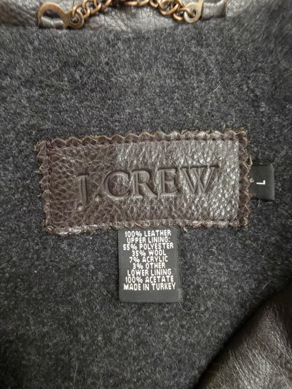 J.crew 제이크루 레더 카코트 leather car coat 상품이미지3