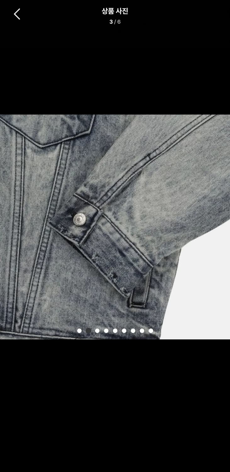 Free ) 정말 이쁜 오버핏 블루블랙 워싱 데님 청자켓 상품이미지3