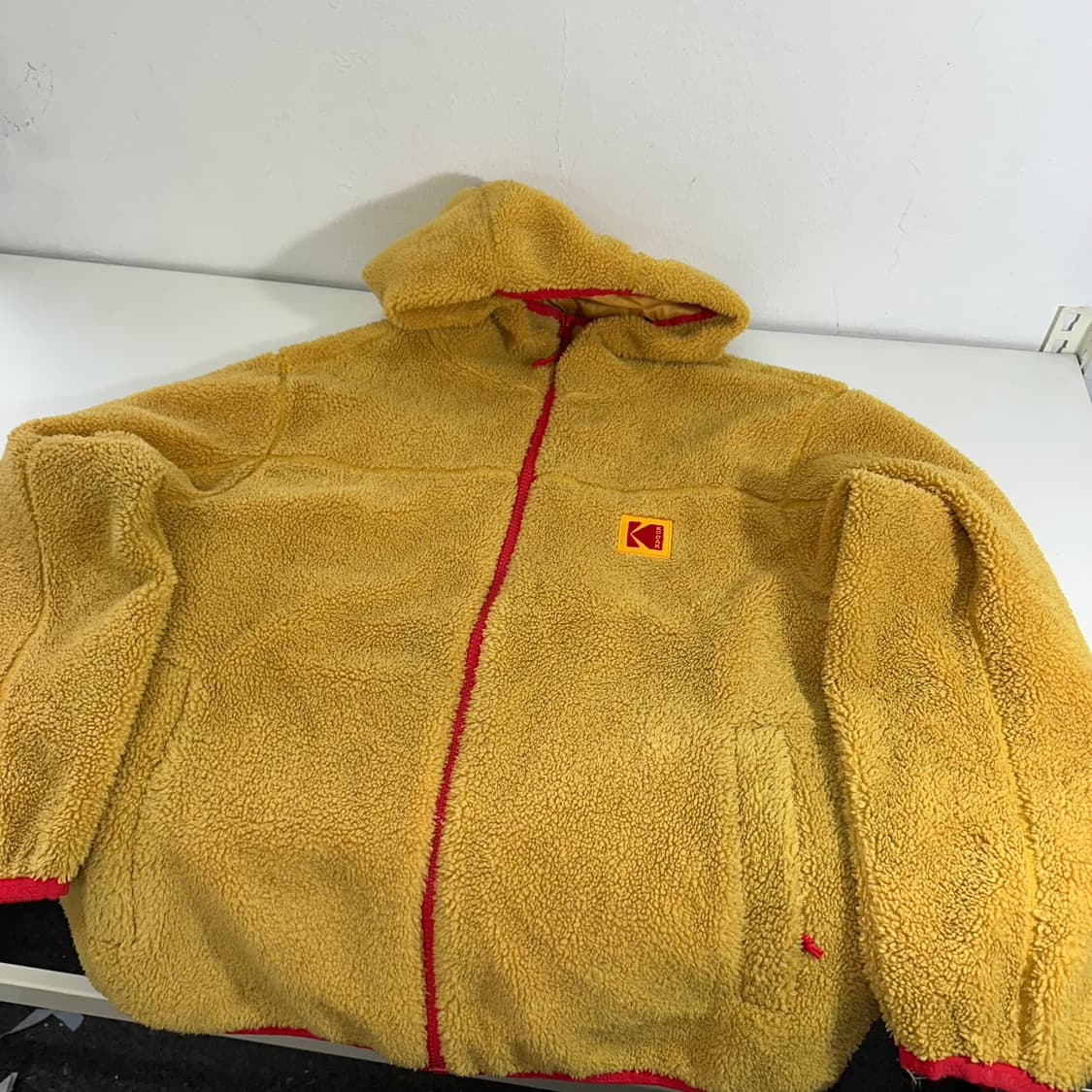 L KODAK 코닥 머스타드 후리스자켓 상품이미지3
